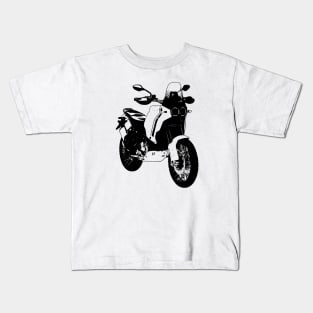 Ducati DesertX Bike Sketch Art Kids T-Shirt